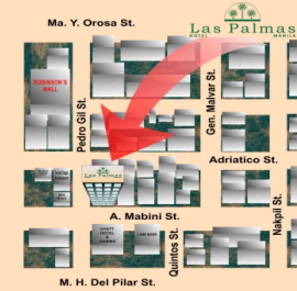 Las Palmas Hotel Map